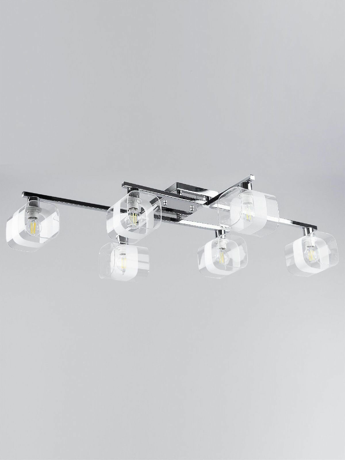 Потолочная люстра Citilux Вирта CL139161 хром 6 лампочек E14