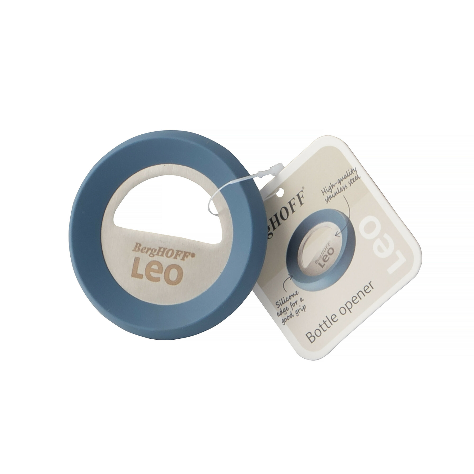 Открывалка для бутылок 7х7х1 5см BergHOFF Leo  нерж  сталь  пластик