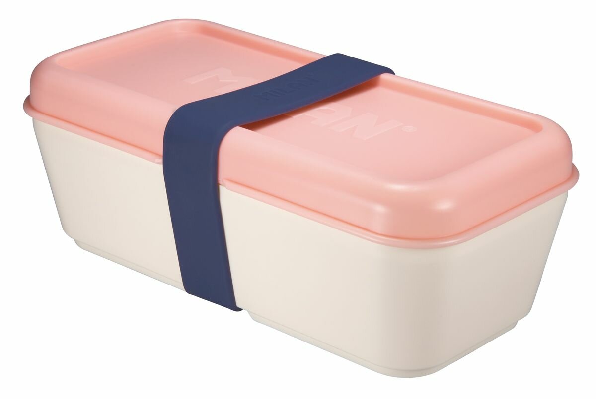 MILAN 1918 ланч-бокс 750 мл, контейнер пищевой с разделителем 20 x 9 x 7.5 см, Розовый 085110P