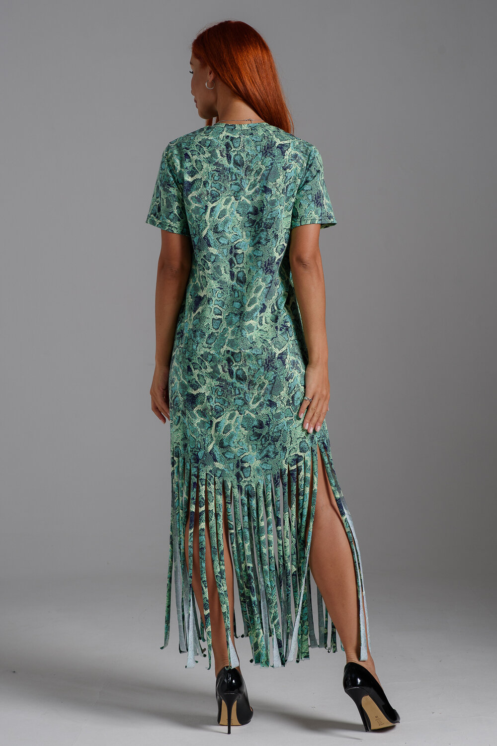 Платье Натали Суслова, размер 48, зеленый — фото 1