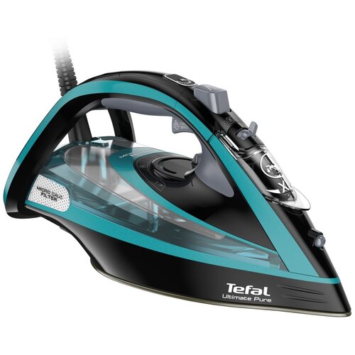 Утюг Tefal FV9844 Ultimate Pure, черный/синий утюг tefal fv9837 ultimate pure