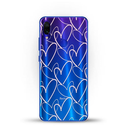 фото Силиконовый чехол сердца на xiaomi redmi note 7 andy & paul