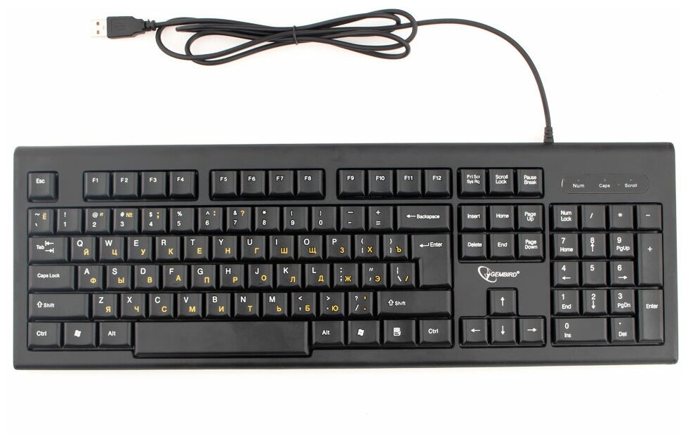 Проводная клавиатура Gembird KB-8354U-BL, USB