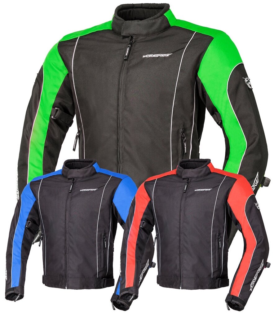 Куртка текстильная AGVSPORT Apex, мужской(ие), черный/зеленый, размер S