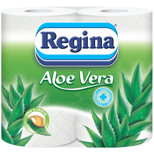 Туалетная бумага Regina Aloe Vera трёхслойная 4 рул. туалетная бумага regina delicatis четырёхслойная 9 рул