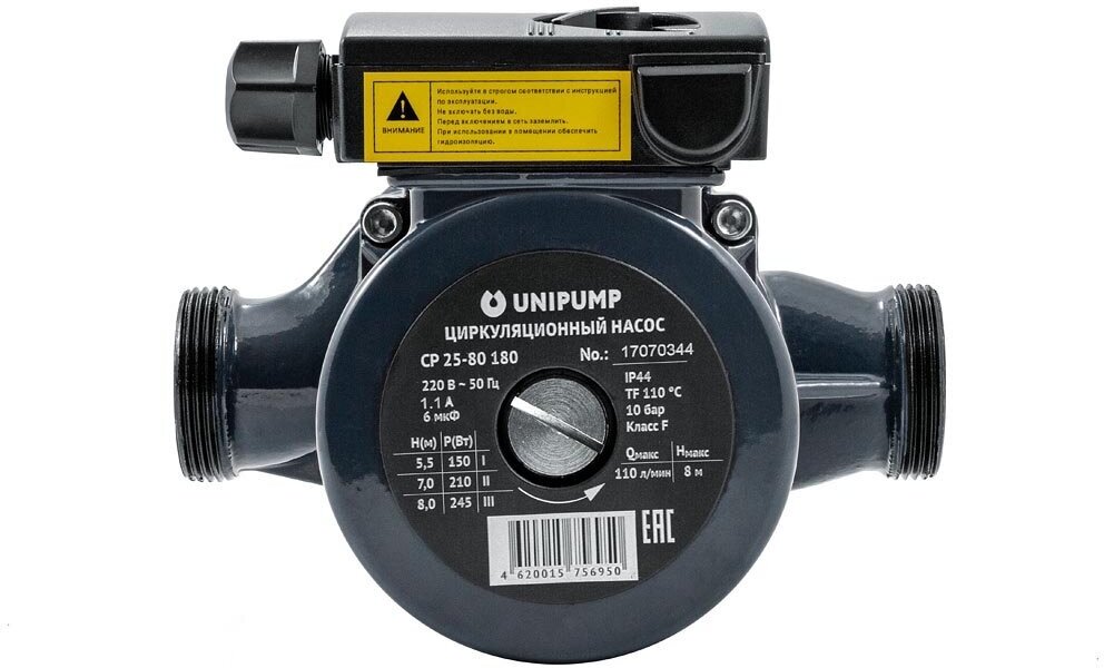 Насос циркуляционный UNIPUMP CP 25-80