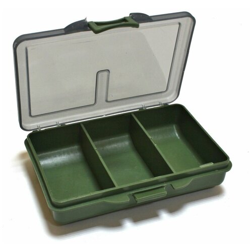 Коробка для рыбалки BUSHIDO 105x70x25mm 3 секции, для рыболовных снастей коробка для снастей рыболовных синяя