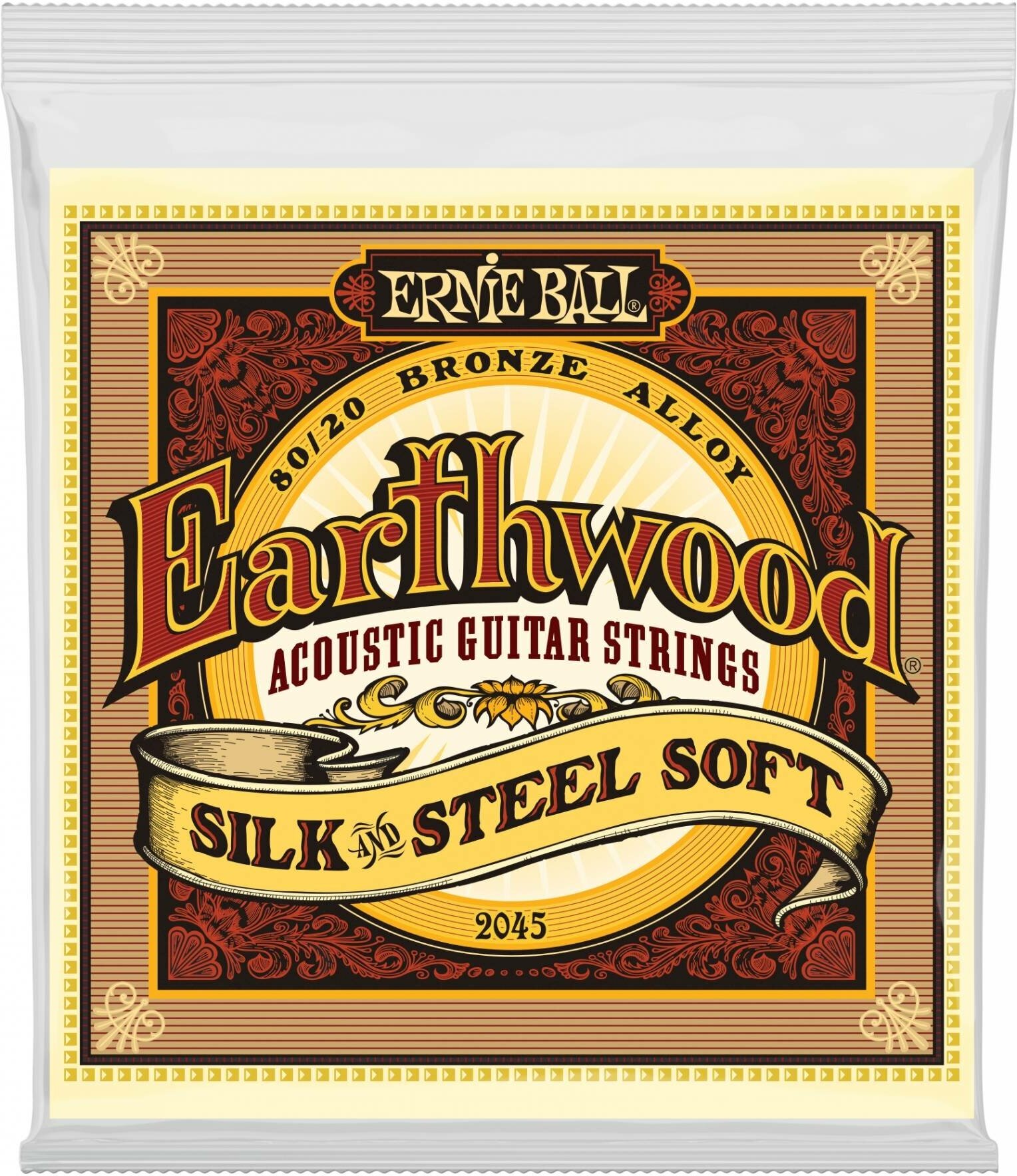 ERNIE BALL 2045 Earthwood Silk & Steel Soft 11-52 - Струны для акустической гитары