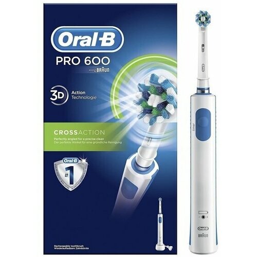 Электрическая перезаряжаемая зубная щетка Oral B Pro 600 Cross Action 549000₽