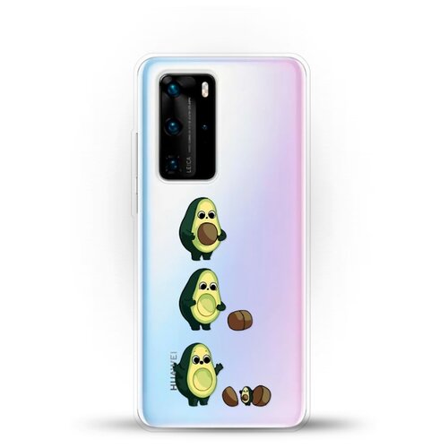 фото Силиконовый чехол авокадо из авокадо на huawei p40 pro andy & paul