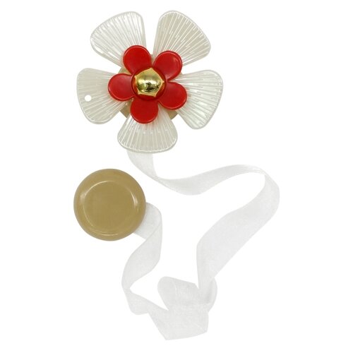 фото Клипса-магнит 0368-0139 для штор (а501 белый) calamita fiore