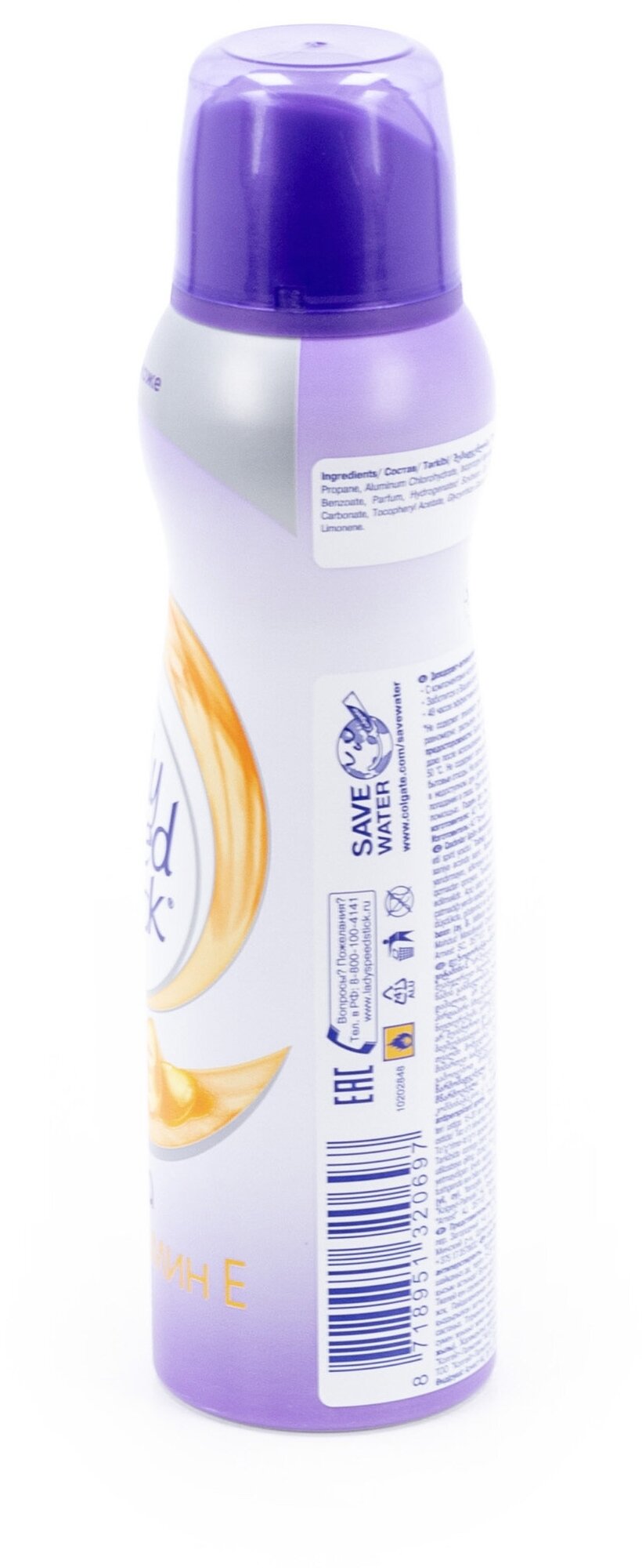 Дезодорант-антиперспирант спрей женский Lady Speed Stick Derma Витамин Е, 150 мл - фото №13