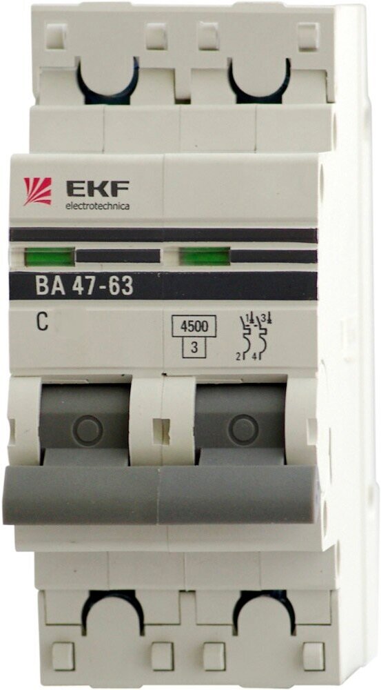 Автоматический выключатель EKF ВА 47-63 (C) 4,5kA 50 А