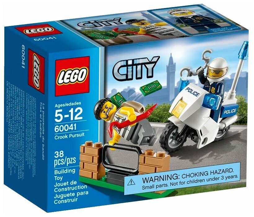 Конструктор LEGO City 60041 Погоня за воришкой, 38 дет.