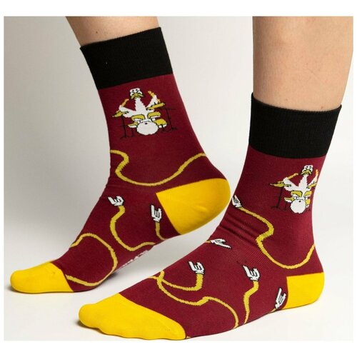 Носки St. Friday, размер 38-41, бордовый укороченные носки unisex st friday socks все идет по плану размер 42 46