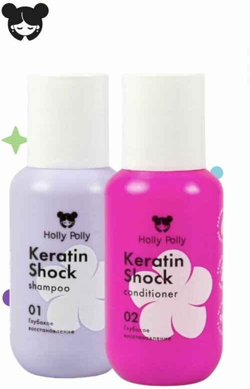 Holly Polly Keratin Shock. Восстанавливающие шампунь и кондиционер