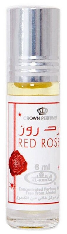 Духи масляные арабские женские Red Rose Al Rehab 6 мл.