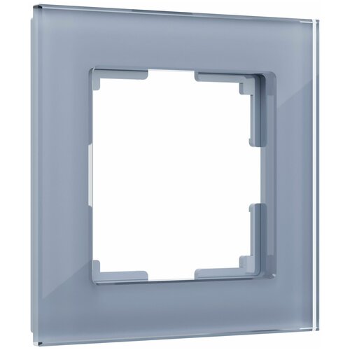 Рамка из стекла на 1 пост Werkel Favorit W0011115 серый