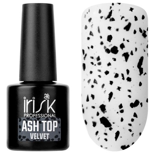 Irisk Professional Верхнее покрытие ASH Top Velvet, 01 black, 10 мл irisk топ с эффектом втирки moon glow 01 pink