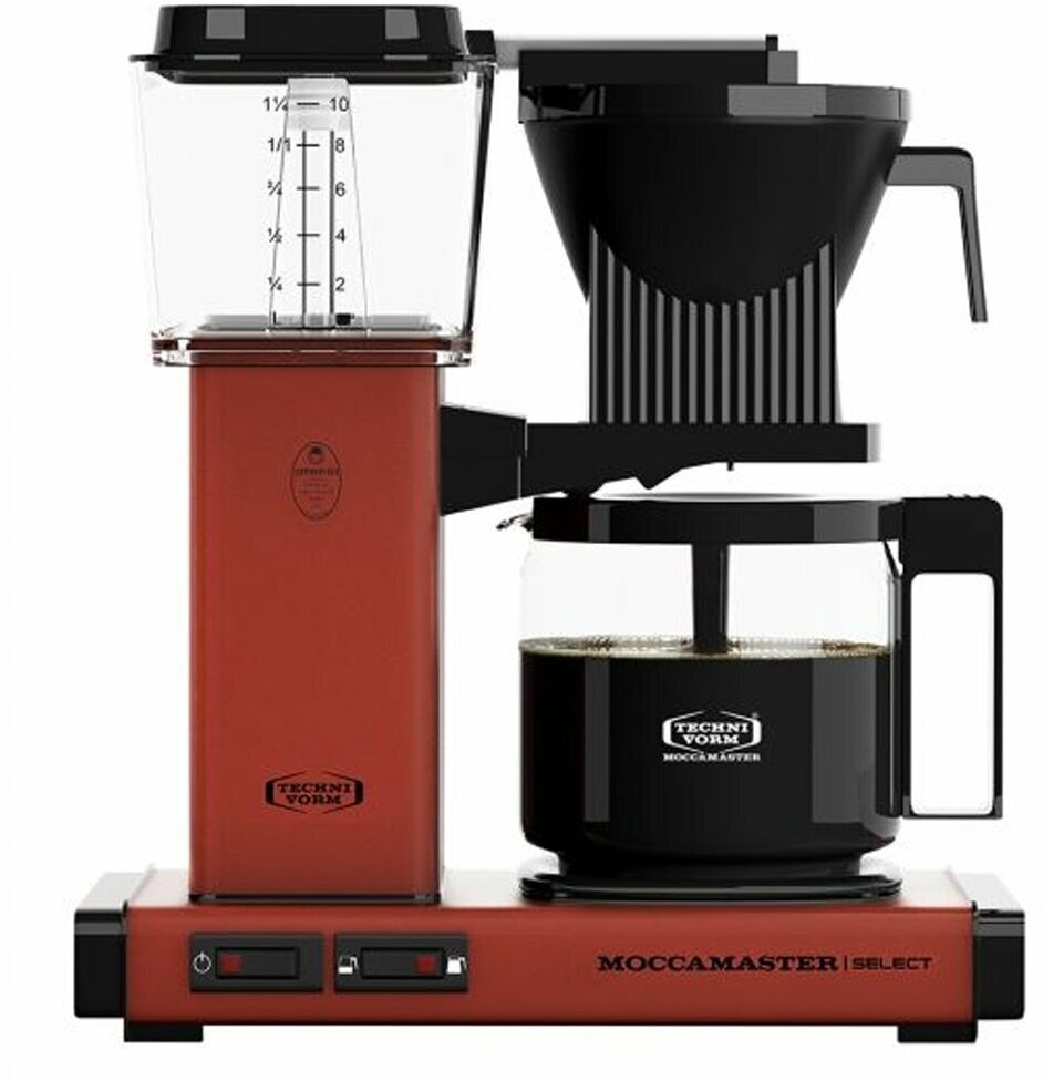 Профессиональная капельная кофеварка Moccamaster KBG Select красный металлик 53990