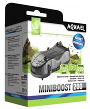 Компрессор Aquael MINIBOOST 200 для аквариума 150 - 200 л (200 л/ч, 2.4 Вт, 2 канала, регулируемый)