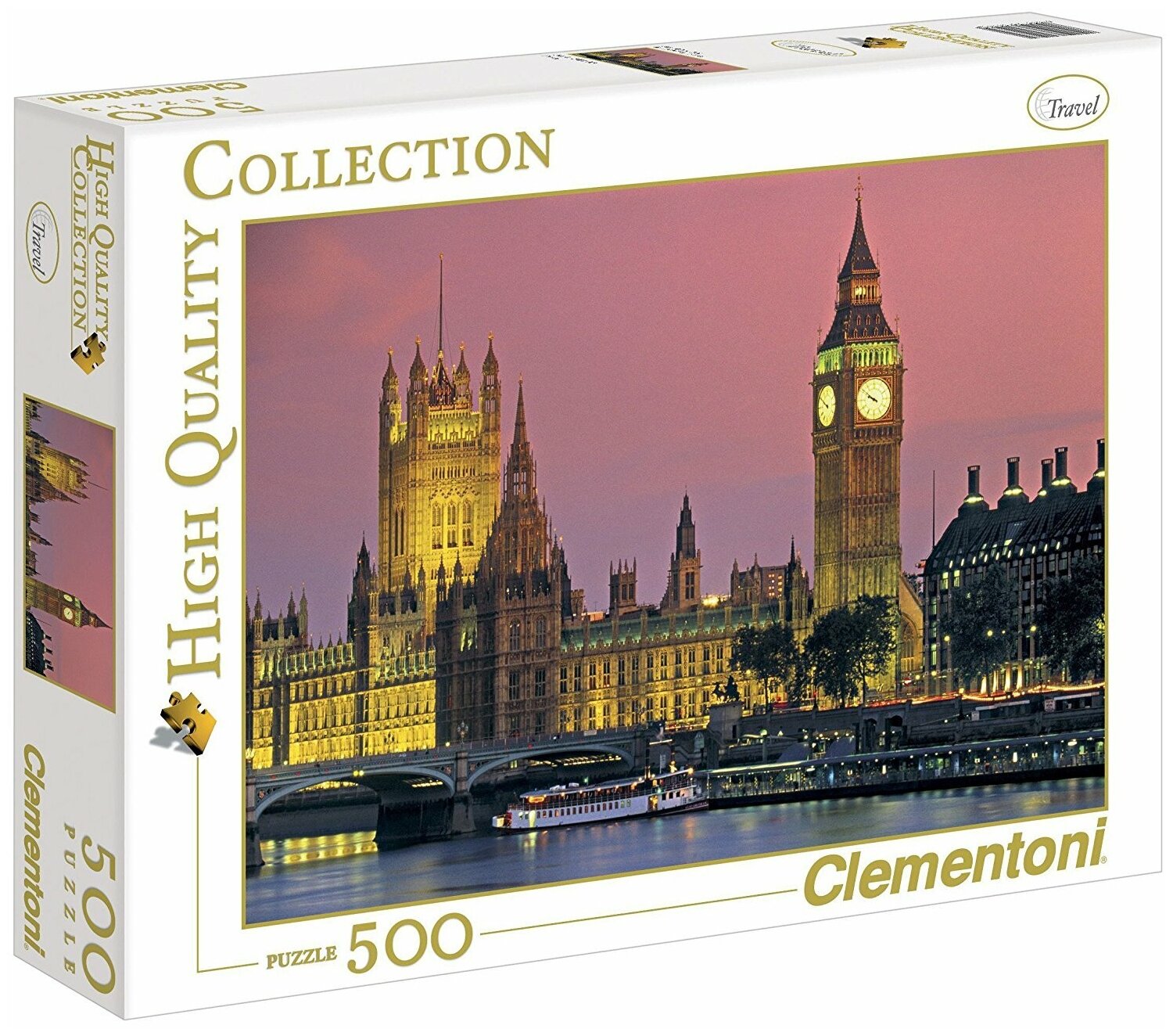 Пазл-500 Вид на Вестминстерский дворец (30378) Clementoni - фото №1