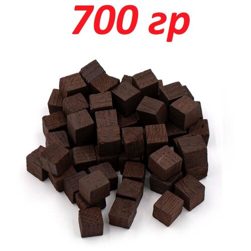 Кубики дубовые сильный обжиг 700 гр, кубики сильный обжиг майкопский бондарь 60 гр