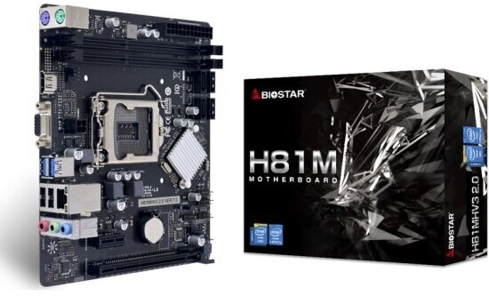 Материнская плата Biostar H81MHV3 3.0 (LGA 1150, MicroATX)