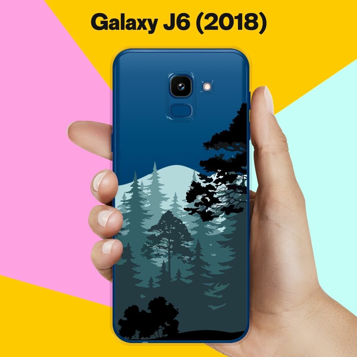 Силиконовый чехол на Samsung Galaxy J6 (2018) Лес / для Самсунг Галакси Джей 6 2018
