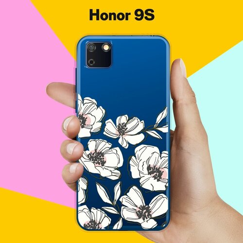 Силиконовый чехол Цветы на Honor 9S силиконовый чехол на honor 9s хонор 9s летящие одуванчики прозрачный