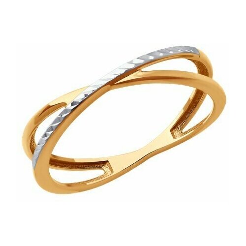 фото Кольцо diamant online, золото, 585 проба, размер 18