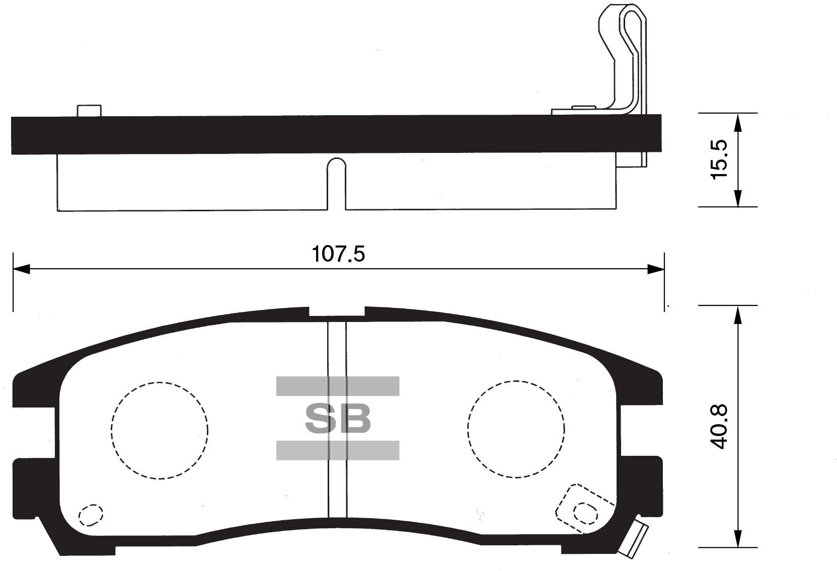 SANGSIN BRAKE SP1046R Колодки тормозные дисковые