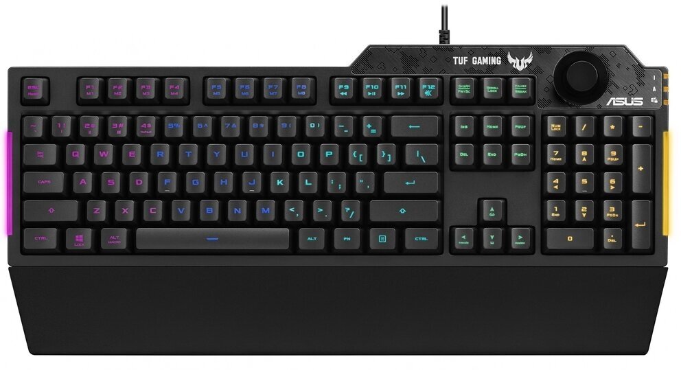 Клавиатура ASUS TUF Gaming K1 (90MP01X0-BKRA00) проводная RGB черная