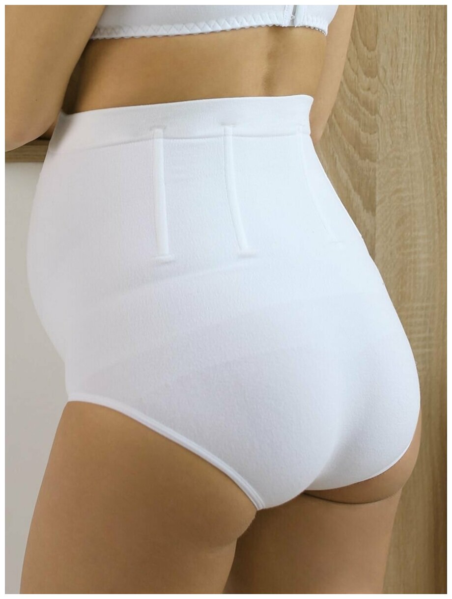 Бандаж (пояс-трусы) бесшовный для беременных женщин ФЭСТ/модель 142Б, размер(102) белый