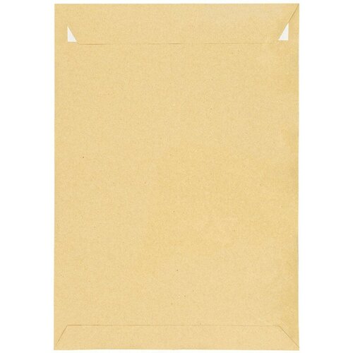 Пакет почтовый С4, Курт и К, 229*324мм, коричневый крафт, отр. лента, 90г/м2, 25 штук, 321712