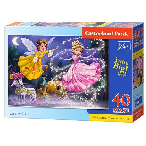 Пазл Castorland Maxi Cinderella (B-040278), 40 дет. пазлы castorland золушка 20 maxi элементов c 02351