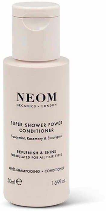 Натуральный кондиционер для волос тревел-формат NEOM super shower power conditioner 50ml