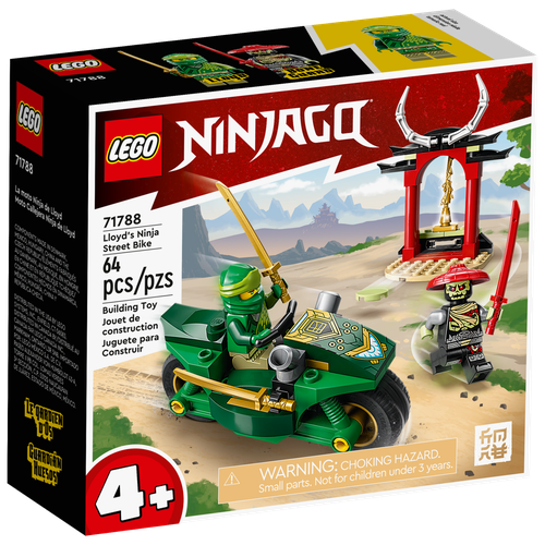 Конструктор LEGO Ninjago 71788 Lloyd’s ninja street bike, 64 дет. конструктор lego ninjago 71787 creative ninja brick box 530 дет