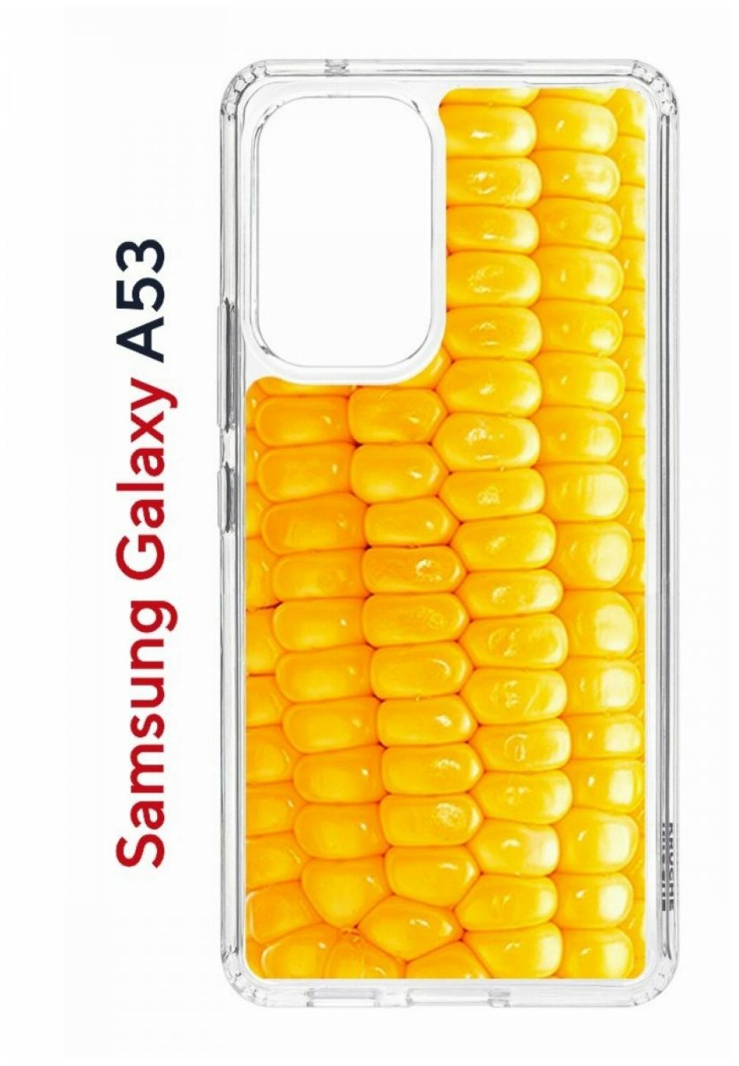 Чехол на Samsung Galaxy A53 5G Kruche Print Кукуруза, защитный силиконовый бампер с рисунком, противоударный, пластиковый кейс, накладка с принтом