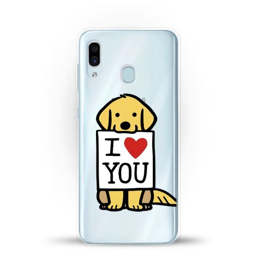 фото Силиконовый чехол верный пёс на samsung galaxy a30 andy & paul