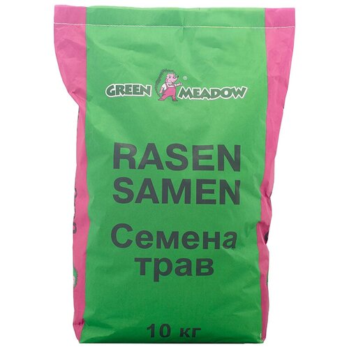 Семена GREEN MEADOW Быстровосстанавливающийся газон, 10 кг, 10 кг газон green meadow теневой 10 кг