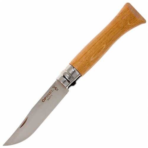 Нож Opinel №6, нержавеющая сталь, дубовая рукоять в картонной коробке, 002024