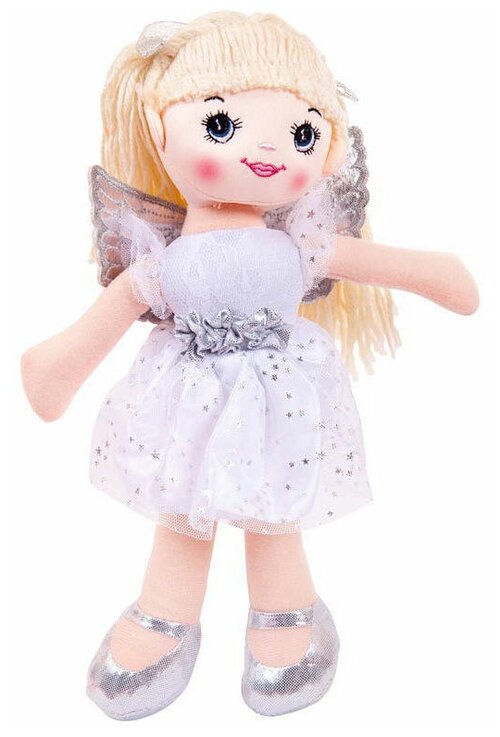 Мягкая игрушка ABtoys Кукла Балерина белая, 30 см, белый