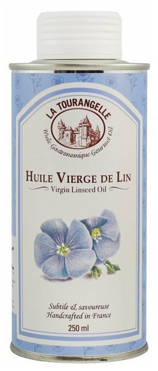 250 мл, La Tourangelle Flaxseed Virgin Oil масло льняное нерафинированное