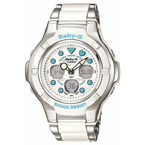 фото Наручные часы casio bga-123-7a1, белый