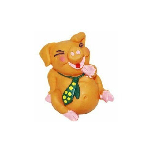 Латексная игрушка Lanco Поросенок в галстуке арт 1087