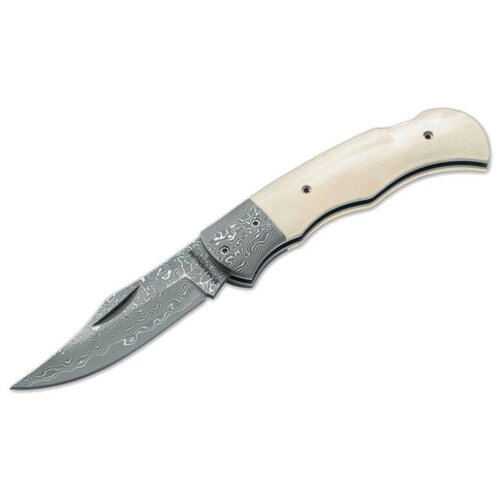 фото Нож складной boker magnum damascus bone белый