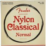 Струны для классической гитары FENDER Nylon Classical Normal 028-043, 100 Clear, TIE End - изображение