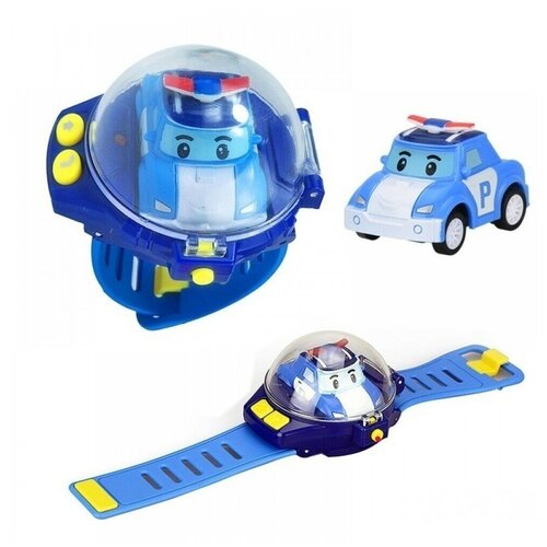 Silverlit Robocar Poli (83312), 5 см, синий/голубой silverlit robocar poli roy fire station 83409 серый красный