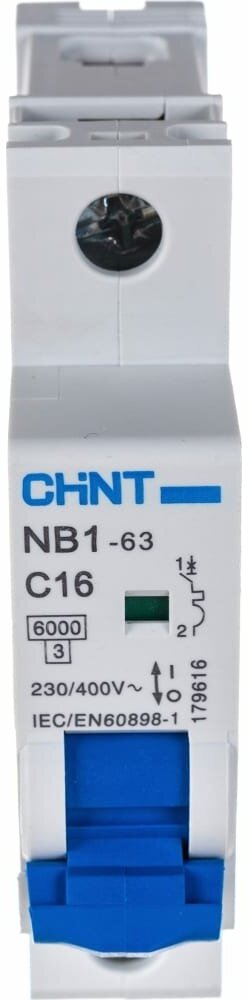 CHINT Авт. выкл. NB1-63 1P 16A 6кА х-ка C (R)